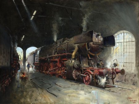 Художник terence cuneo паровозы