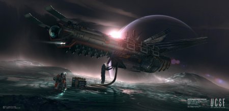 Космическая станция концепт арт