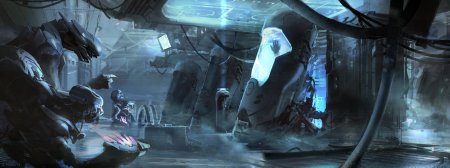 Концепт арт sci fi лаборатория