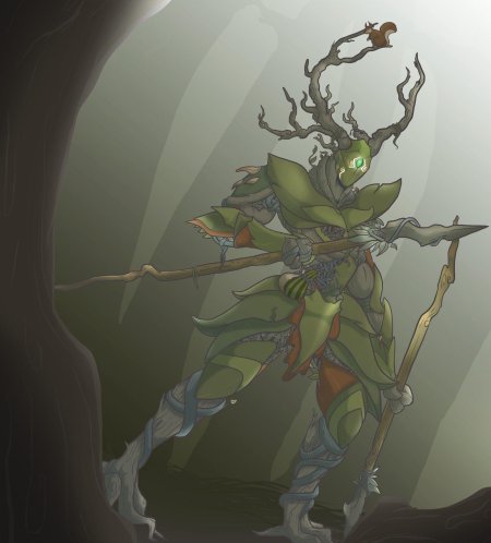Warforged druid