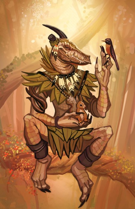 Dragonborn druid