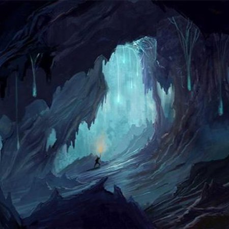 Пещера фэнтези арт