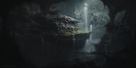 Пещера фэнтези арт