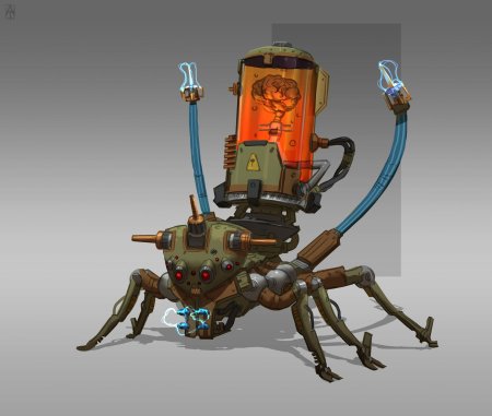 Робот концепт artstation