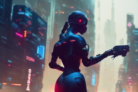 Киберпанк 2077 робот