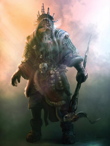 Гоблин шаман warhammer