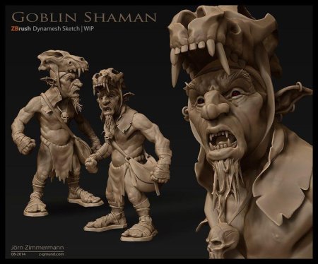 Гоблин zbrush