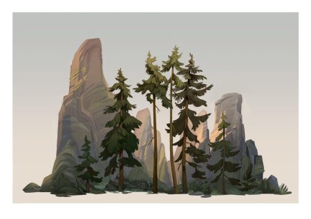 Пейзажи лес