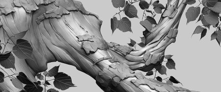Кора дерева zbrush