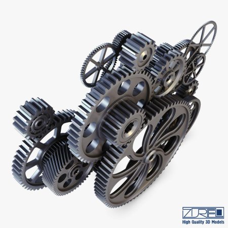 3d модель шестеренки для limabean