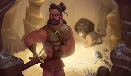 Hercules and the nemean lion