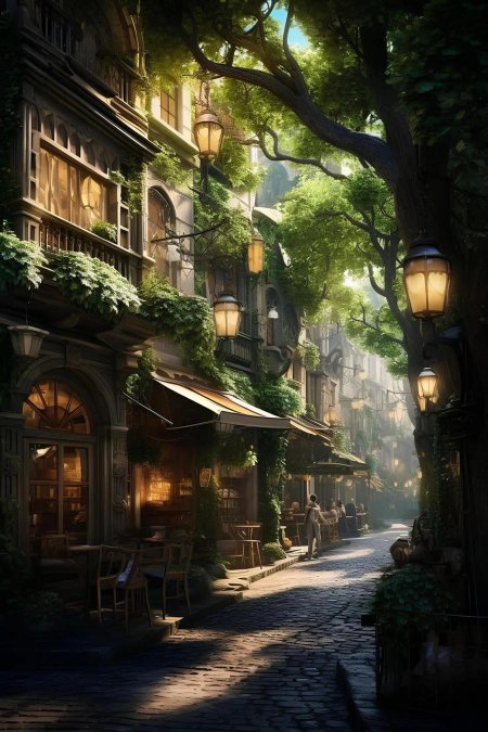 Fantasy town art
