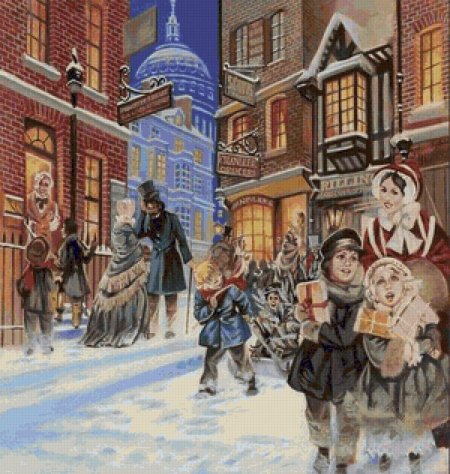 Christmas carol викторианская англия
