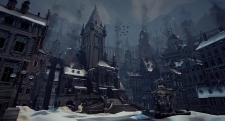 Готический город арт