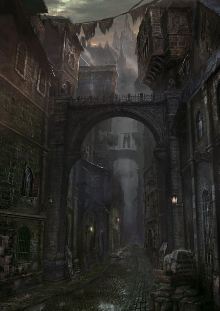 Bloodborne замок кейнхерст арт
