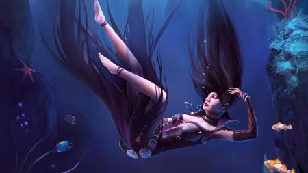 Девушка под водой