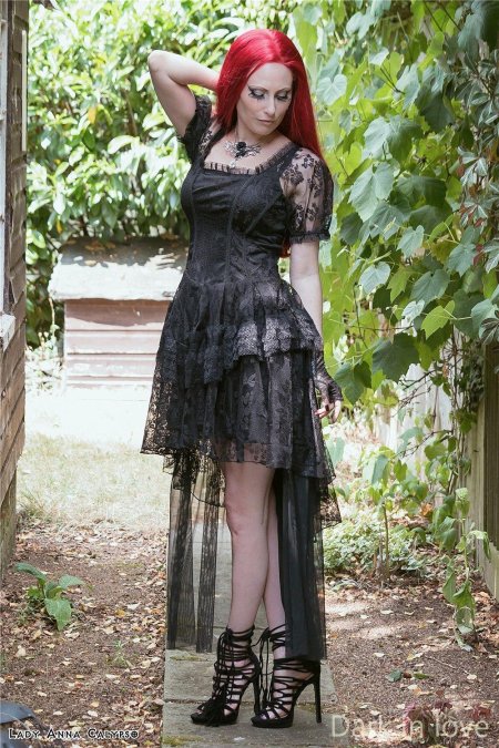 Goth dress с корсетом