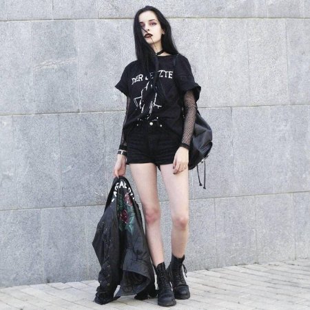 Goth outfit грандж корейская одежда