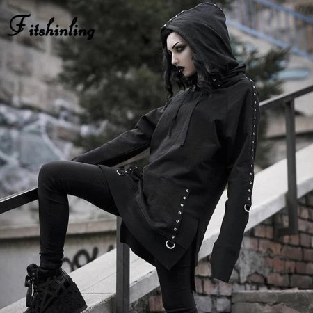 Готическая кофта с капюшоном
