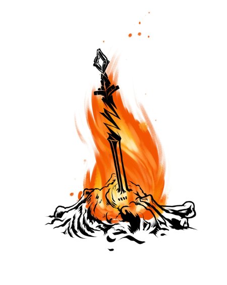Меч bonfire dark souls
