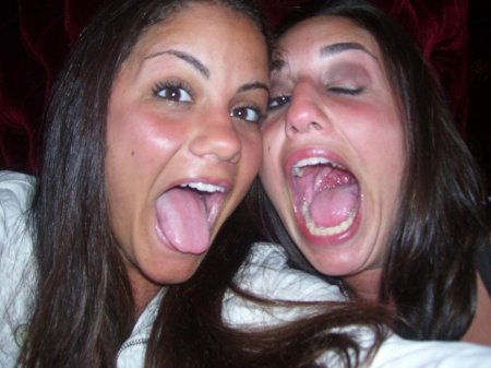 Tongue out