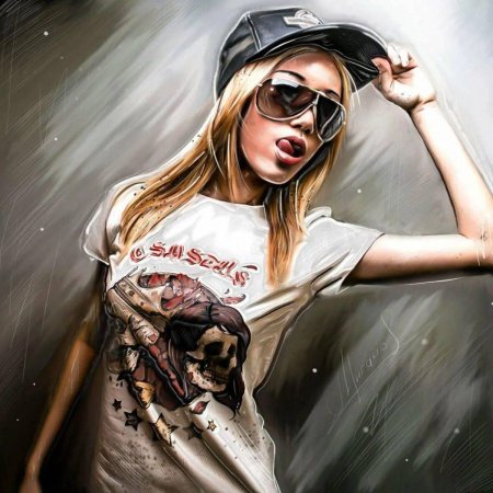 Крутая девушка