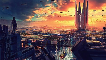 Фантастический город будущего