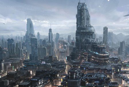Sci fi город