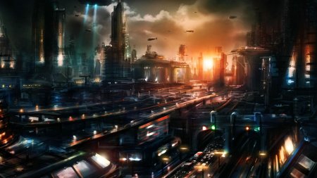 Научно-фантастический город (sci-fi city) universal singgapor