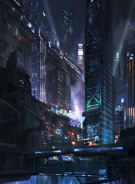 Город найт сити cyberpunk 2077