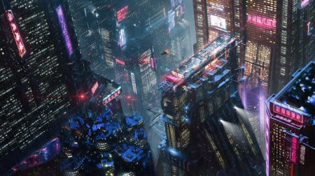 Киберпанк 2077 город найт сити