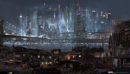 Cyberpunk art город