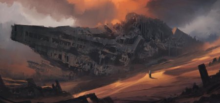 Руины референс пустыня sci fi