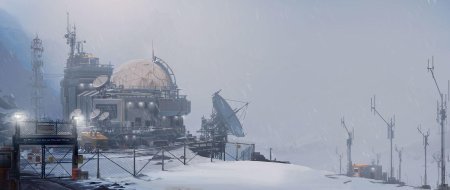 Арктическая военная база раст