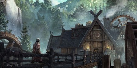 Деревня викингов artstation
