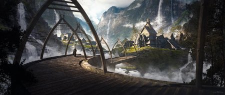 Деревня викингов artstation