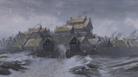 Деревня викингов artstation