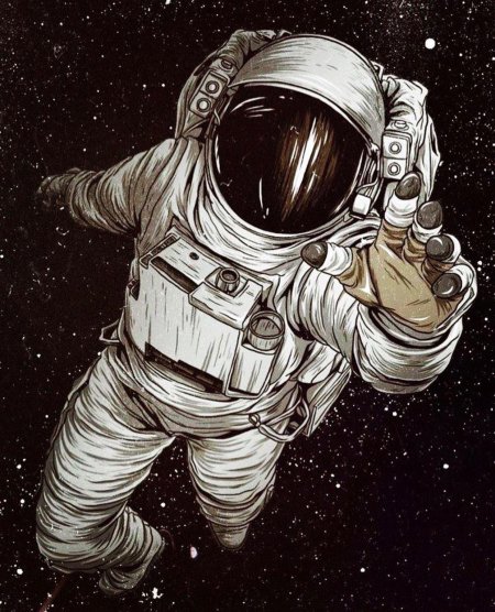 Космонавт рисунки