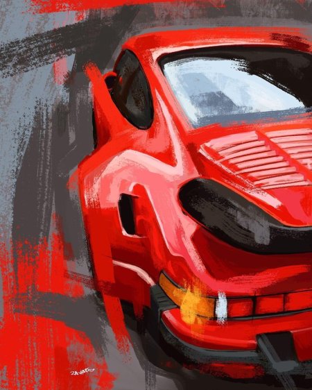 Porshe 911 art