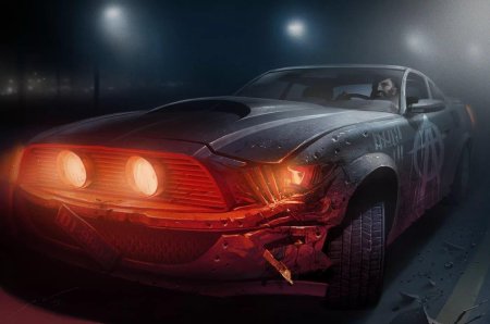 Cyberpunk 2077 машина мустанг
