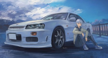 Initial d nissan skyline r34