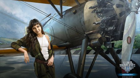 World of warplanes самолеты девушка