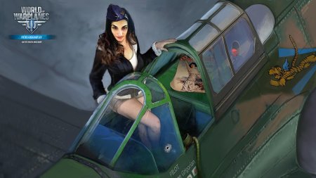 World of warplanes самолеты девушка