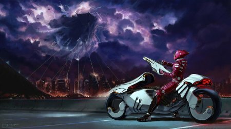 Мотоцикл акира cyberpunk