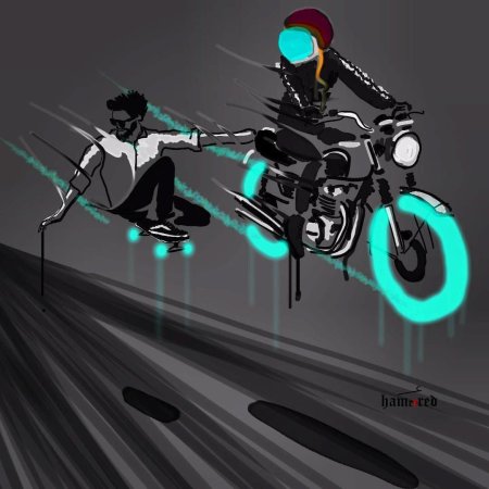 Мотоцикл арт