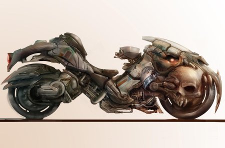 Мотоцикл scifi концепт art