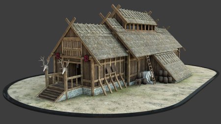 Длинный дом викингов valheim