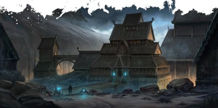 Деревня викингов концепт-арт