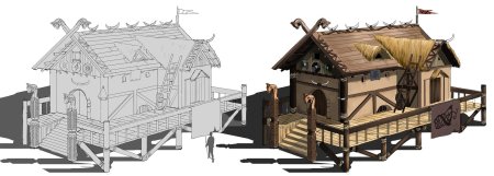 Деревня викингов valheim