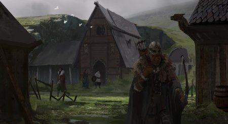 Викингская деревня арт